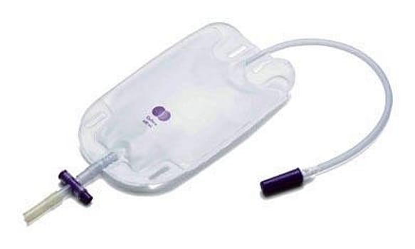 Qufora flerkammer urinpose, 50 cm just.slange, Q-flow aftap. +4cm, NRV, NW, st, 500 ml