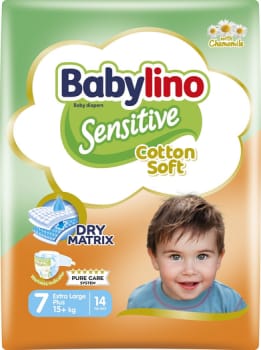 Babylino Sensitive, str. 7 åben ble, +15 kg