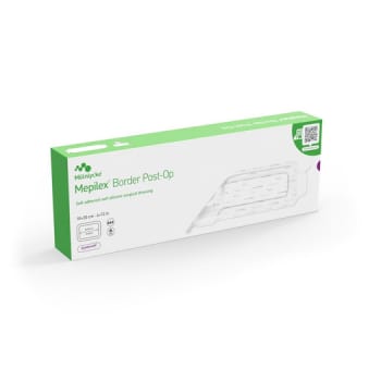 Mepilex Border Post OP, bandage, sårpude 4,5 x 24 cm, steril, 10 cm x 30 cm