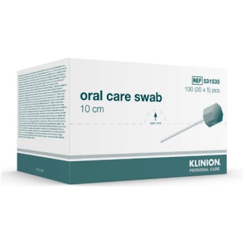 Klinion mundplejepind, plast, pink, 10 cm