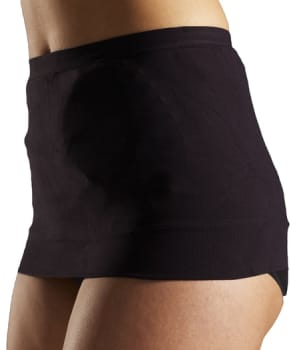 StomaSafe Plus, stomifiksering hoftemål 120-140cm microfiber sort, large-x-large