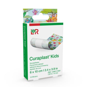 Curaplast, børneplaster med farverige figurer, 6x10cm