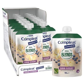 Compleat Paediatric Oral Blends Banan-Blåbær, 150 ml