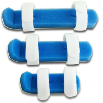 Fingerskinne med dobbelt velcro, large