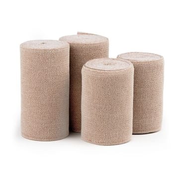 Klinidur Textelast kortstræksbind, 100% bomuld, beige, 6 cm x 5 m