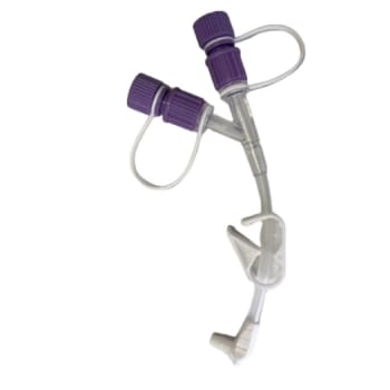 Danumed, forlængerslange, Y-port med vinklet kobling, 30 cm
