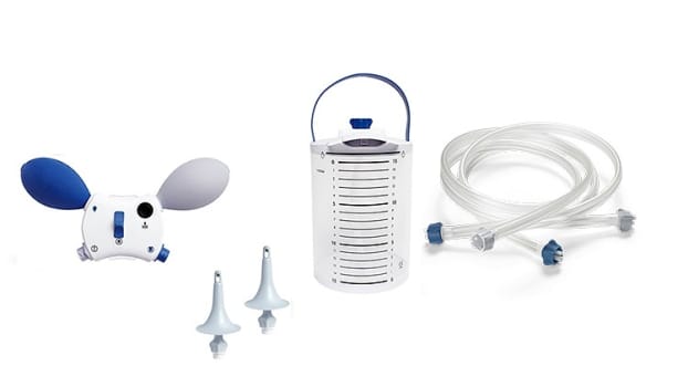 Navina Classic tilbehørssæt, 1 x kontrolenhed, 1 x vandbeholder, 1 x slangesæt og 2 x rektalcones