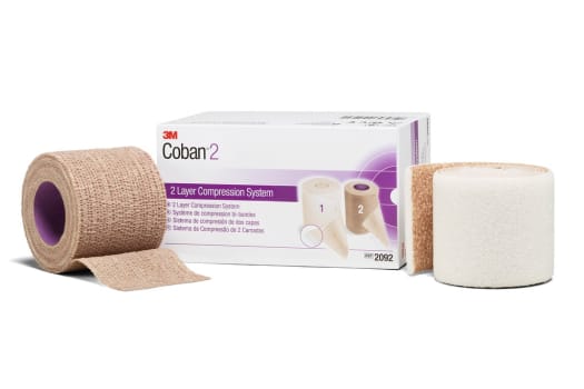 Coban 2 kompressionsbeh, bind skumlag 5cmx1,2m, kompres.lag 5cmx2,7m
