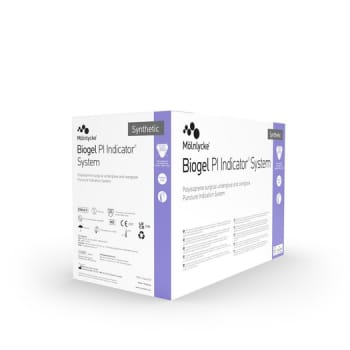 Biogel PI Indicator, OP handske, latex fri, pudderfri, natur/blå, steril, str. 6,5