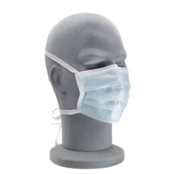 365 maske, type IIR, bindebånd, blå