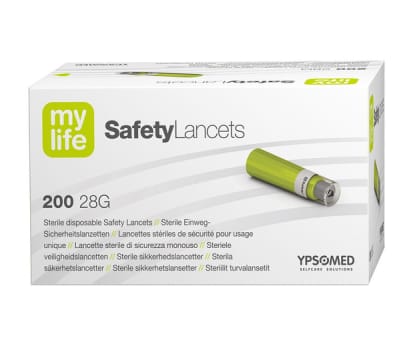 MyLife Safety, engangsfingerprikker 1,5 mm, grøn, steril, 28G