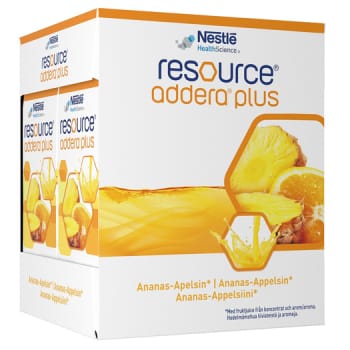 Resource Addera Plus, annanas/appelsin, 4x200ml