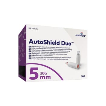 Embecta Autoshield Duo, penkanyle, steril, 5 mm x 0,3 mm (30G)