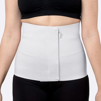 Nordicare Form 25 bælte, velcro, grå, L: 90-105 cm, H 25 cm, large