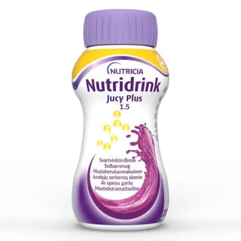 Nutridrink Jucy Plus,solbær, 200 ml