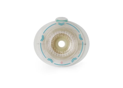 SenSura Mio Flex, Convex, Dyb, basisplade, opklipbar, 15-40 mm, med bælteører, 50 mm ring