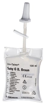 Uro-Tainer Suby G, skyllevæske til ballonkatetre, 3,2% citronsyre, st, 100 ml