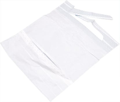 SCA, spisestykke med fast lomme og bindebånd, 38 cm x 68 cm