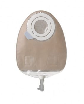 SenSura Flex, 2-dels urostomipose, Midi, flerkammer, beige, 50 mm ring