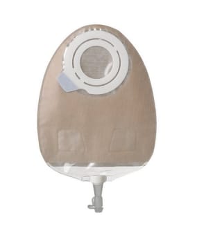 SenSura Flex, 2-dels urostomipose, Midi, flerkammer, beige, 35 mm ring
