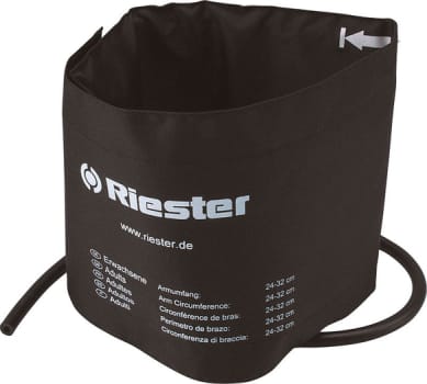 Riester velcromanchet, sort m 2 slanger, til Precisa/Big Ben/Empire, 42-50 cm