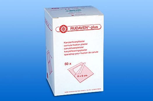Rudaven plus, IV bandage med kompres, non woven, steril, 6 cm x 8 cm