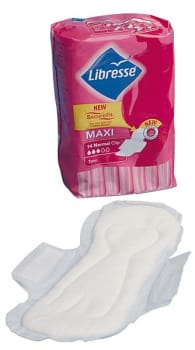 Libresse hygiejnebind, Maxi, enkeltvis indpakket