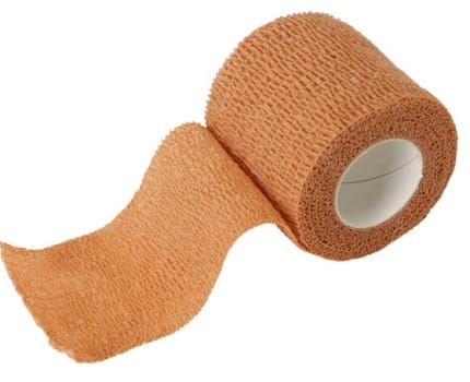 Nobaheban, selvhæftende bind, beige, 5 cm x 4,5 m