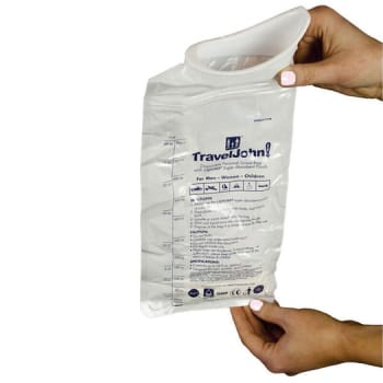 TravelJohn, urin kolbe/pose til mænd, kvinder, børn,engangs, 800 ml