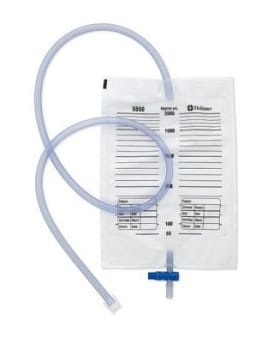 Hollister, urostomi natpose, 120cm slange, klar, 2000 ml