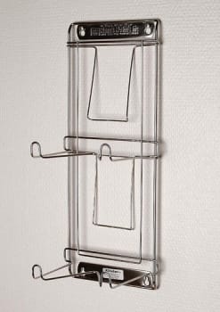 Vægholder, rustfri stål til 2 æske handsker