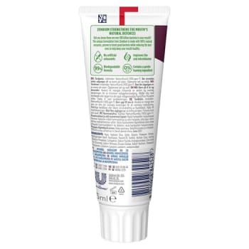 Zendium tandpasta, sensitive, ståtube, 75 ml