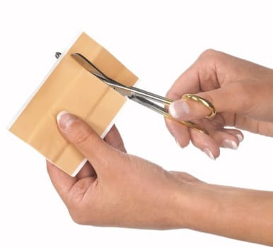 Kliniplast, vandafvisende plaster med kompres, beige, 6 cm x 10 cm