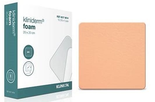 Kliniderm Foam, skumbandage, steril NY, 20 cm x 20 cm