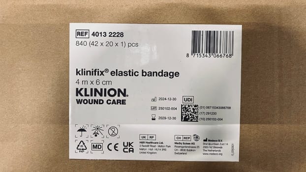 Klinifix elastikbind, 6 cm x 4 m