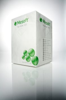 Mesoft non-woven, kompres, 10 cm x 10 cm