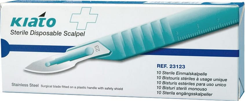 Kiato Plus, skalpel, nr. 23, rustfrit stål, steril