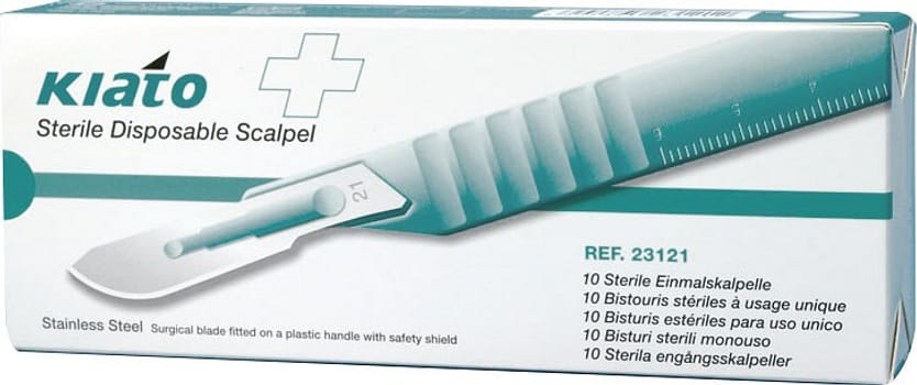 Kiato Plus, skalpel, nr. 21, rustfrit stål, steril