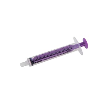 Baxter, baxa sprøjte, flergangs, lilla, steril, 3 ml