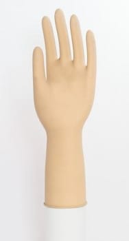 Profeel DHD Synthetic, neopren OP handske, brun, pudderfri, steril, str. 6,5