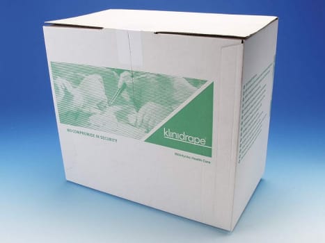 Standard OP-Kompres X-ray, 12 lag (10x20 cm), rød label, brev a 5 stk, steril, 10 cm x 60 cm