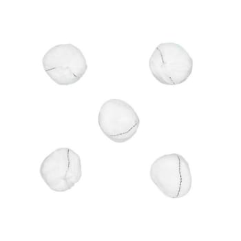 Standard gaze rund tampon, X-ray, nr. 5, sort label, brev a 5 stk, steril, Ø 42 mm