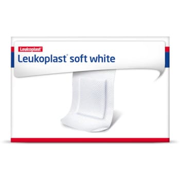 LEUKOPLAST soft, plaster, non woven, hudvenlig, 3,8 cm x 7,2 cm