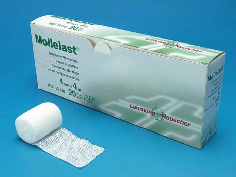 Mollelast, gazebind, 4 cm x 4 m