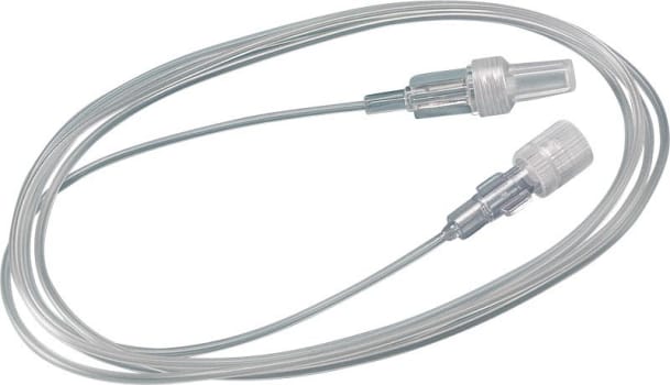 Forlængerslange, luer-lock/han-hun, PVC, mini, Ø 0,9x2,0mm, steril, 150 cm
