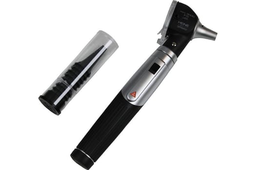 HEINE mini 3000, F.O. Otoskop 2,5V, LED, SORT, komplet