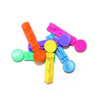 Klinion, Soft fine lancetter ass. farver, steril, 28G