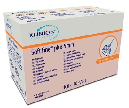 Klinion, Soft fine plus penkanyle, steril, 5 mm x 0,25 mm (31G)
