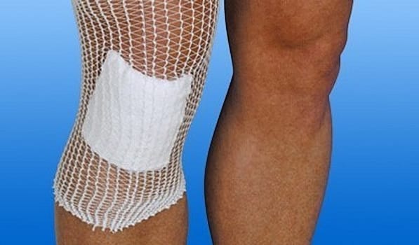 Nobanetz, elastisk netfiksering, knæ nr. 4