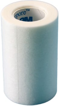 Micropore, fikseringstape, hvid, 7,5 cm x 9 m